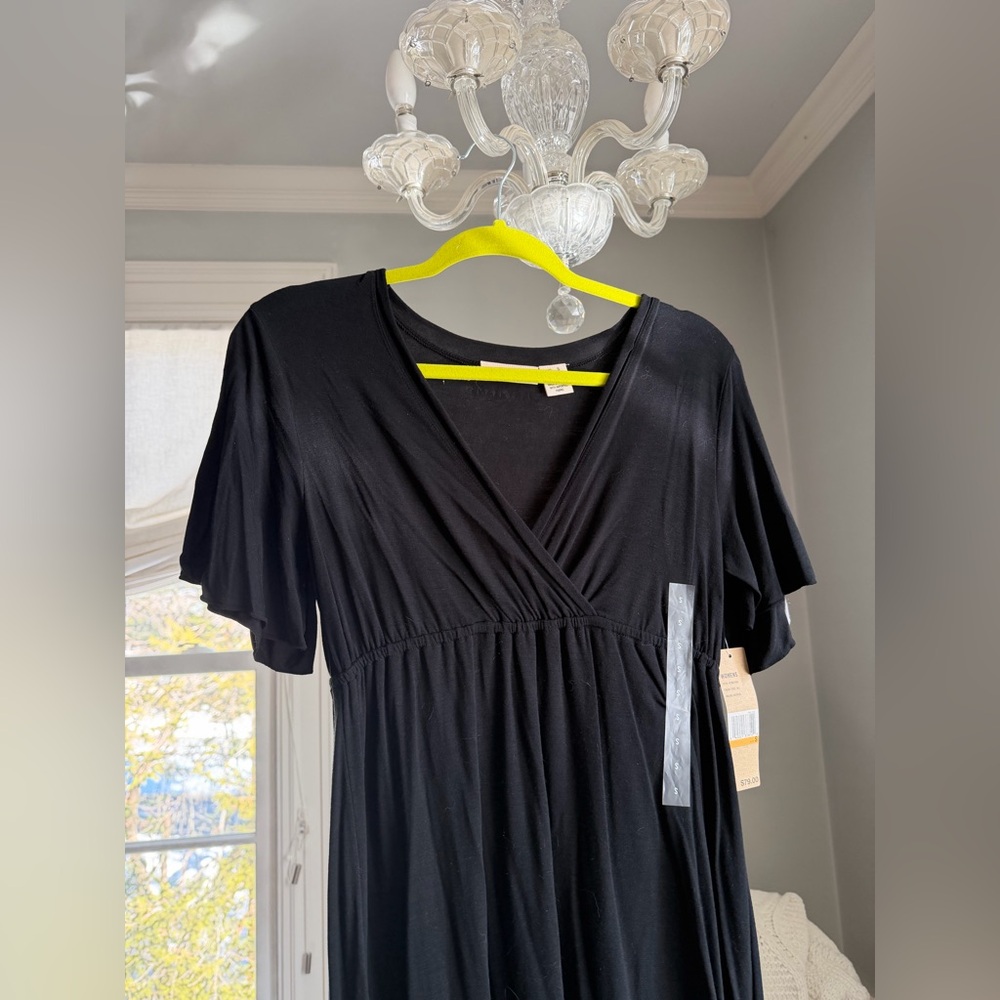 NWT DKNY Black short sleeve dress size small